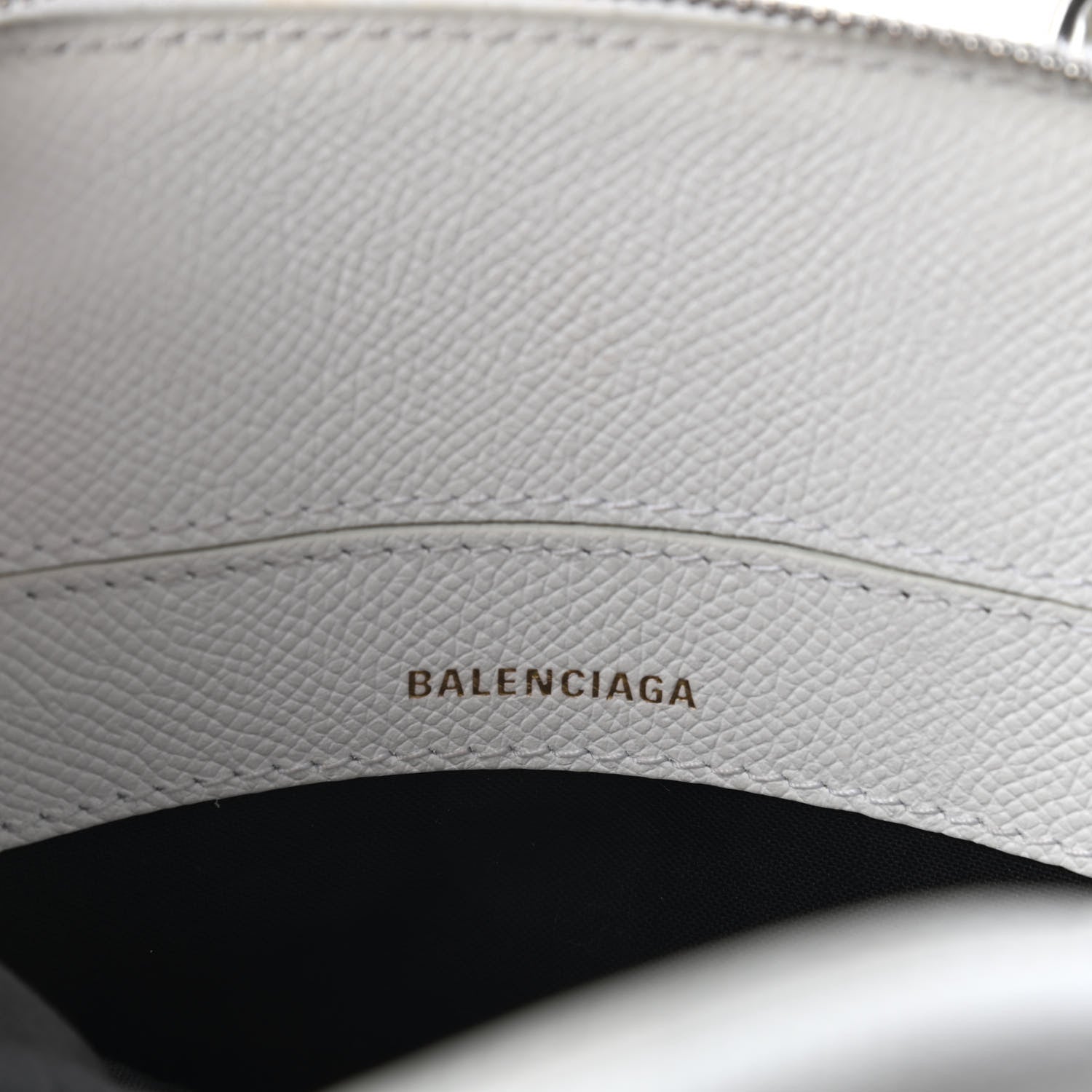 Balenciaga Grained Calfskin XXS Ville Top Handle Bag White Black 5 of 8