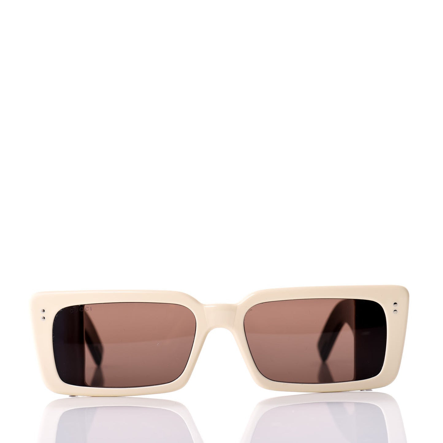 Acetate Rectangular Flap GG0543S Sunglasses White Black