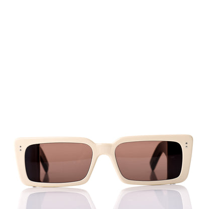 Gucci Acetate Rectangular Flap GG0543S Sunglasses White Black 2 of 9
