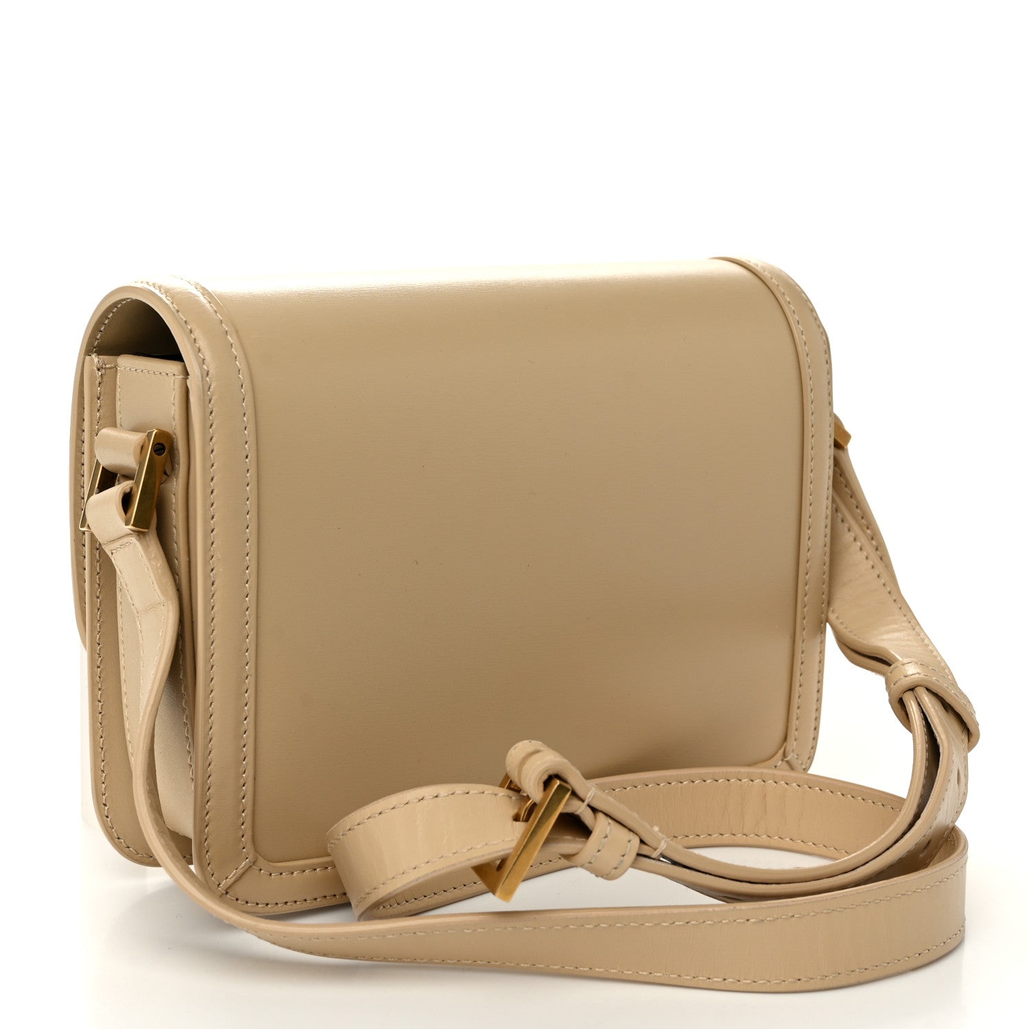 Saint Laurent Smooth Calfskin Small Solferino Satchel Ivory Natural 3 of 10