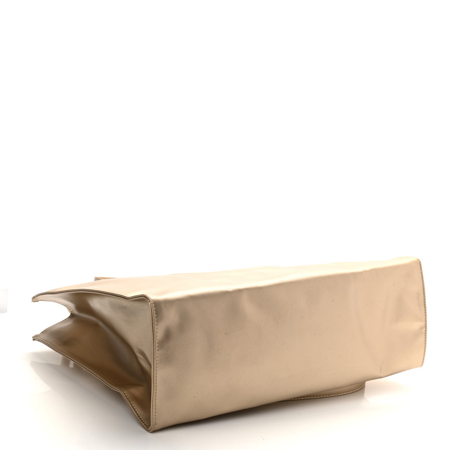 Telfar Metallic Vegan Leather Medium Shopping Bag Gold 3 of 8
