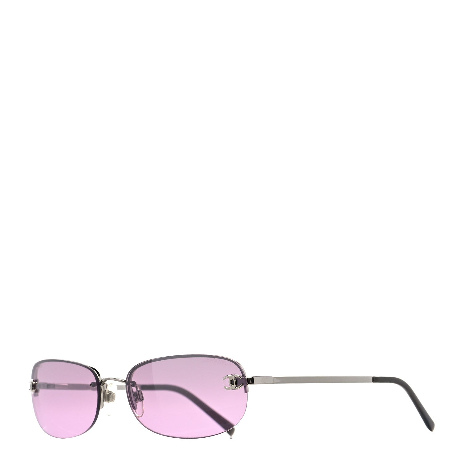 Chanel Metal CC Frameless Sunglasses 4099 Purple 1 of 7