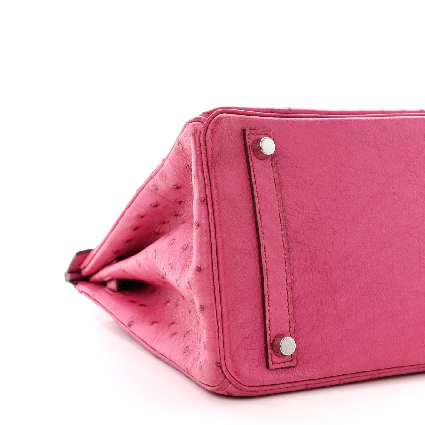 Ostrich Birkin 30 Rose Tyrien