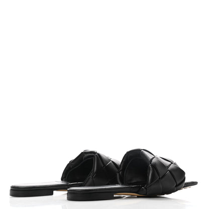 Bottega Veneta Nappa Maxi Intrecciato Lido Flat Sandals 40 Black 4 of 7