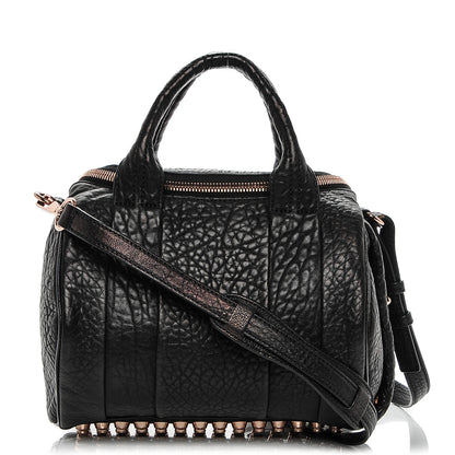 Alexander Wang Pebbled Lambskin Rockie Black Rose Gold Hardware 1 of 8