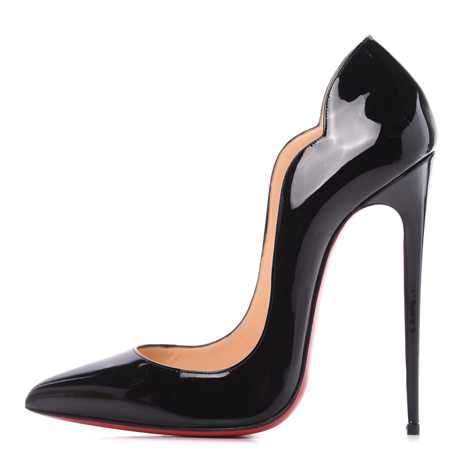 Christian Louboutin Patent Hot Chick 130 Pumps 39 Black 1 of 10