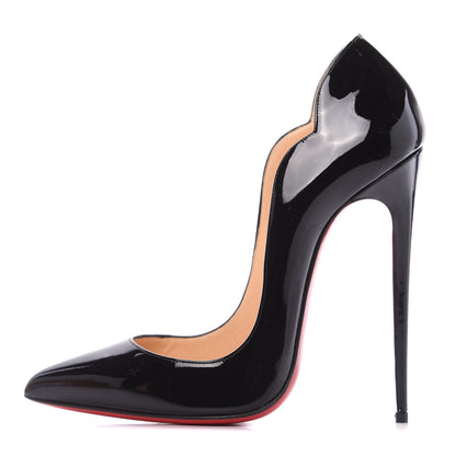 Christian Louboutin Patent Hot Chick 130 Pumps 39 Black 1 of 10