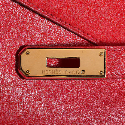 Hermes Veau Gulliver Kelly Retourne 28 Rouge Vif 24 of 24
