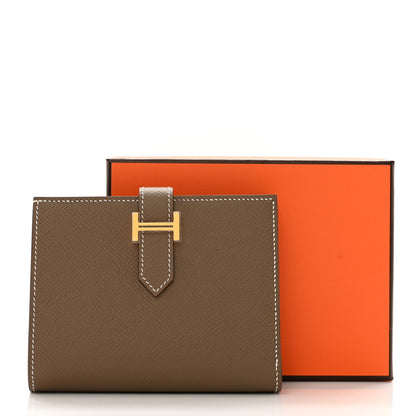 Hermes Epsom Bearn Compact Wallet Etoupe 7 of 8