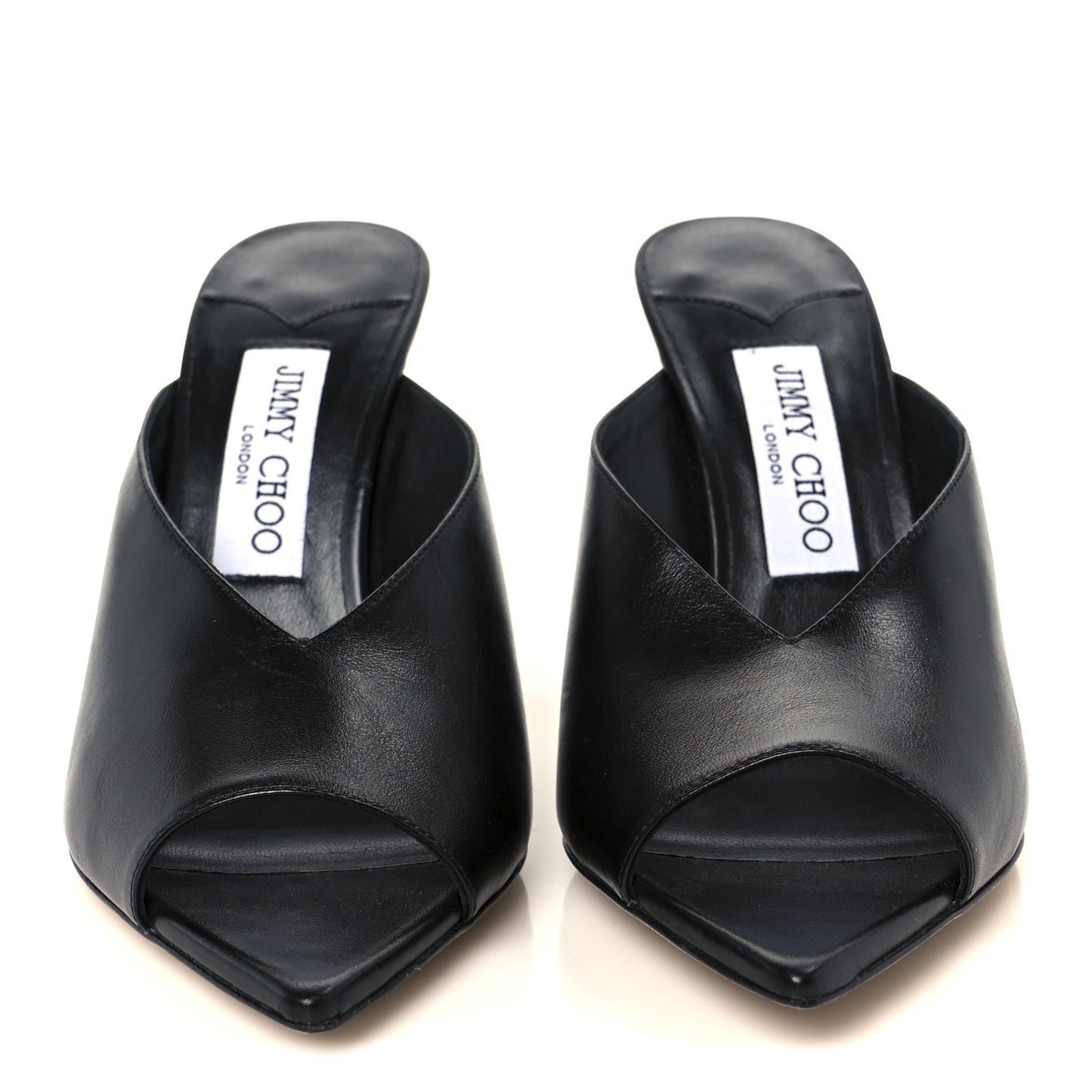 Calfskin Maryanne 100 Mule Sandals 37.5 Black