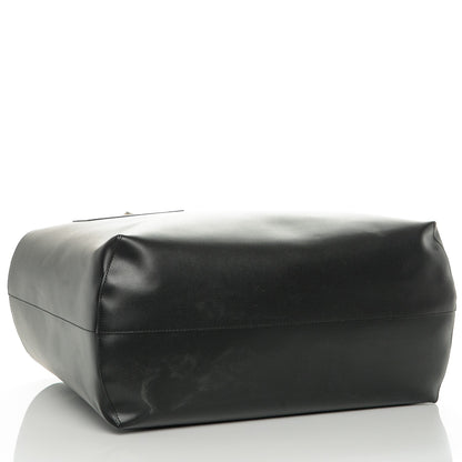 Fendi Vitello Ginevra Elaphe Monster Eyes Shopping Tote Black Naturale 4 of 6