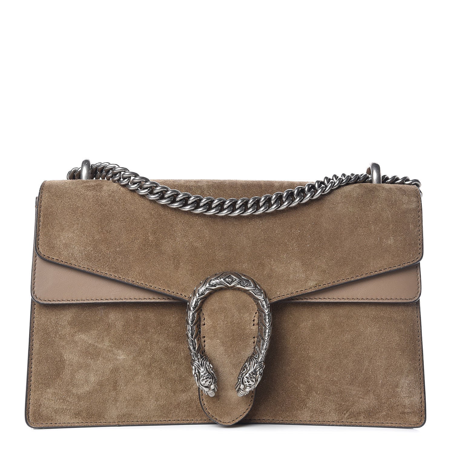Gucci Suede Small Dionysus Shoulder Bag Taupe 1 of 9
