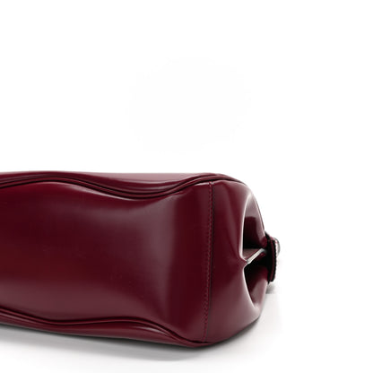 Gucci Regent Calfskin Bamboo Medium Lady Lock Top Handle Bag Purple Wine 9 of 12