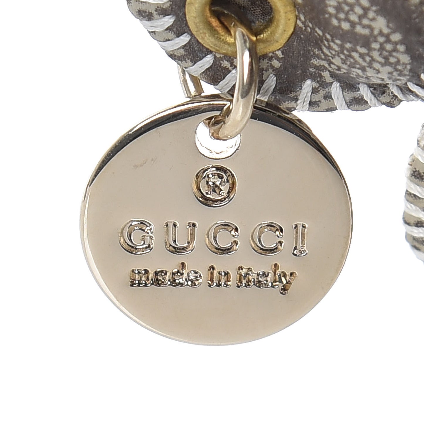 GG Supreme Monogram Dog Key Charm
