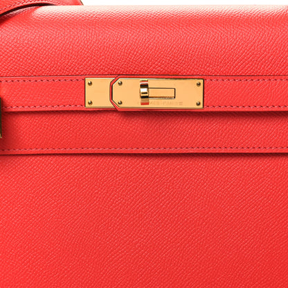 Hermes Epsom Kelly Sellier 32 Rose Jaipur 8 of 11