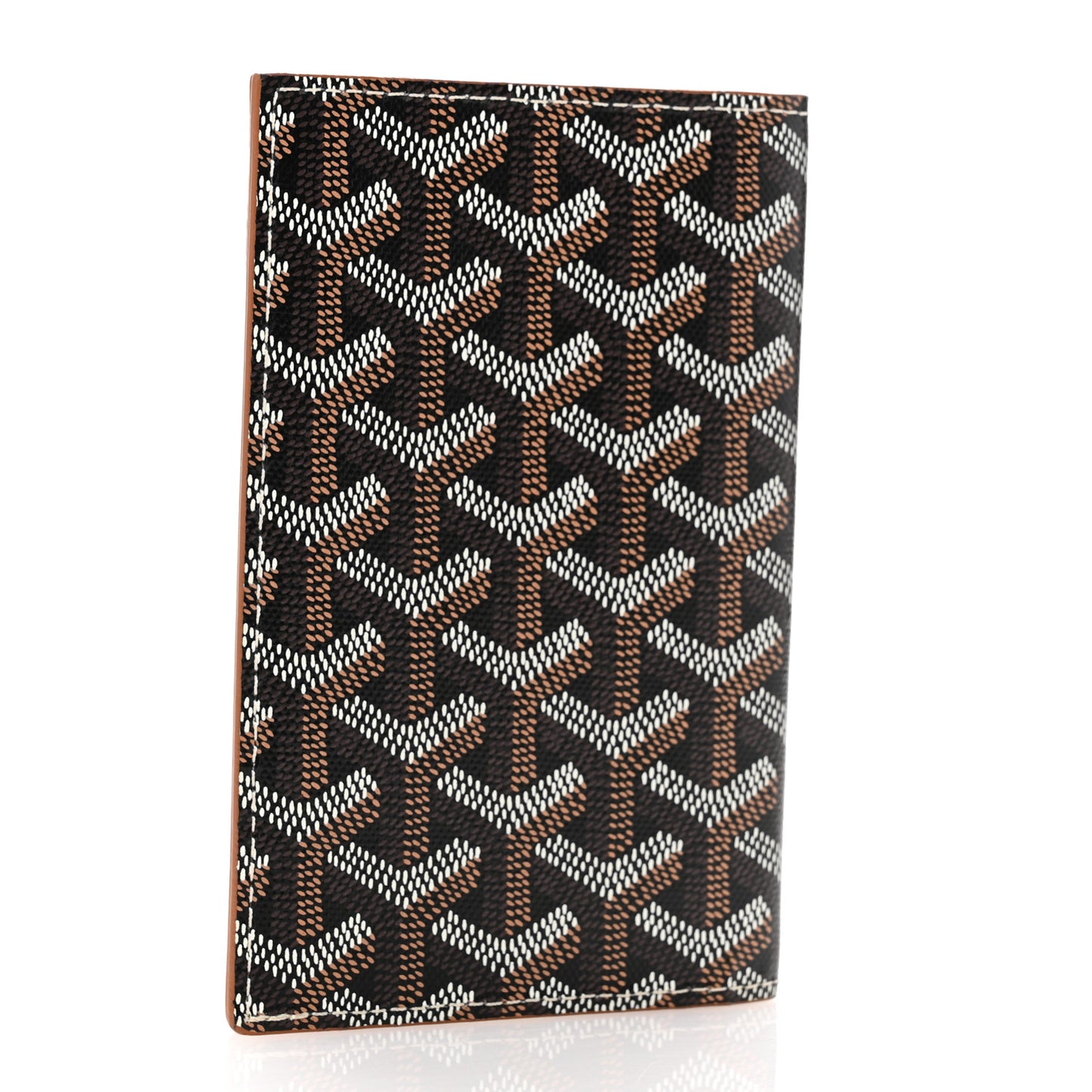Goyardine Grenelle Passport Wallet Black Gold