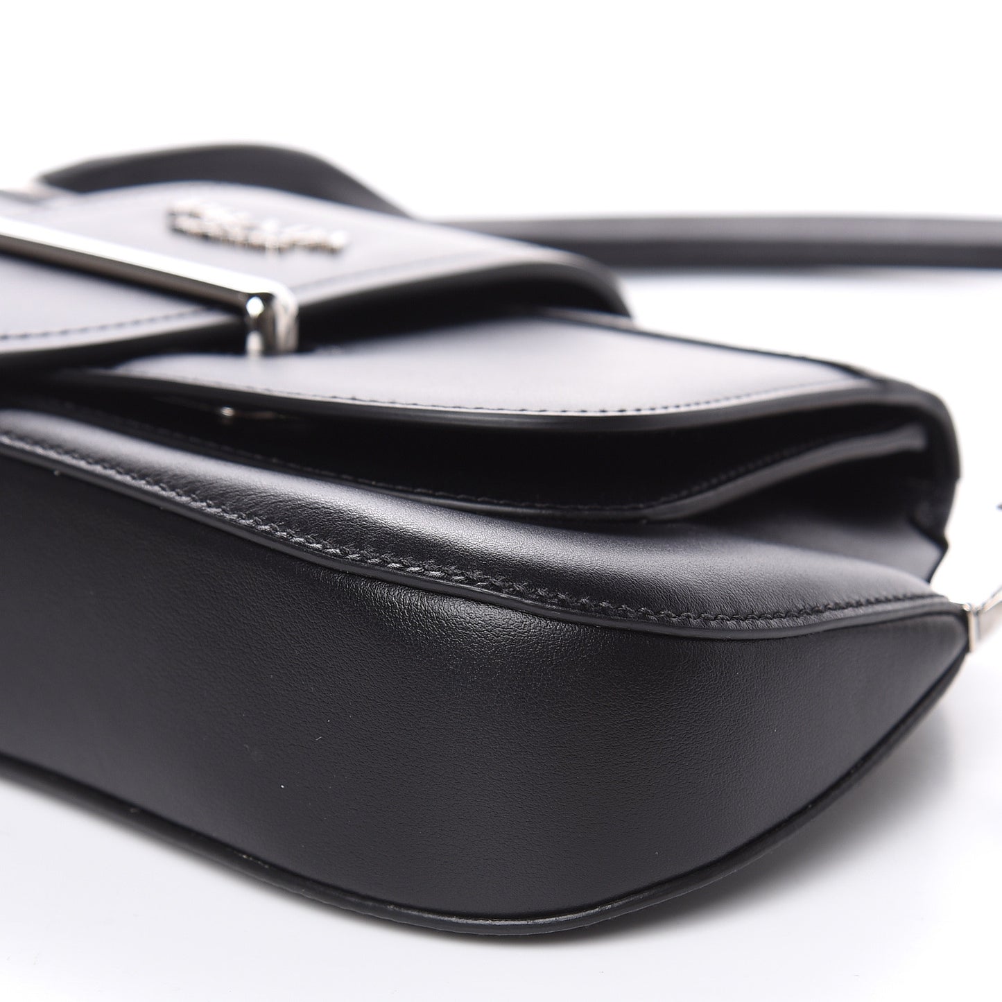 City Calfskin Sidonie Shoulder Bag Black