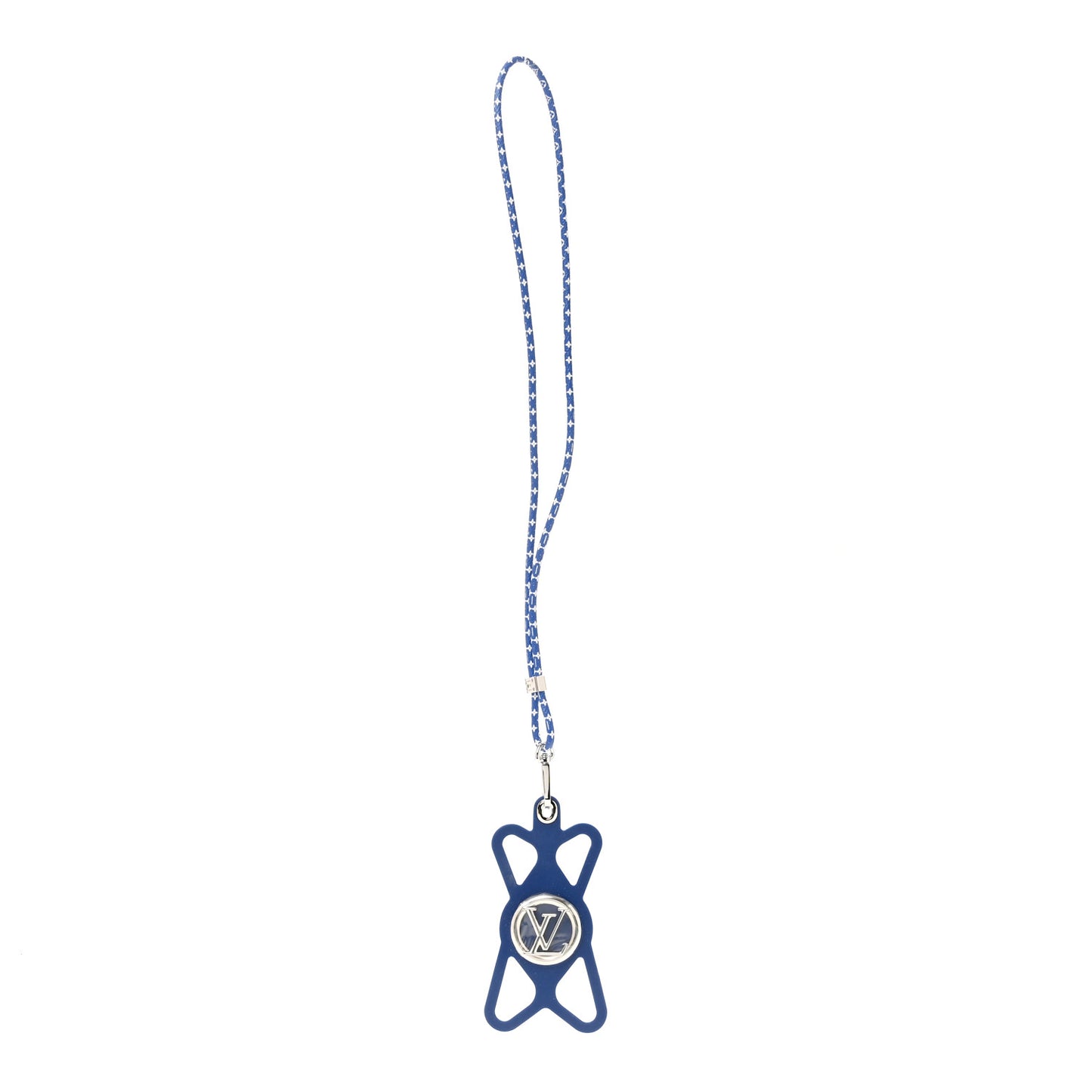 Monogram Silicone Louise Phone Holder Blue