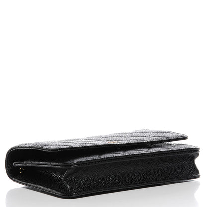 Chanel Caviar Quilted Wallet On Chain WOC Black 4 of 7
