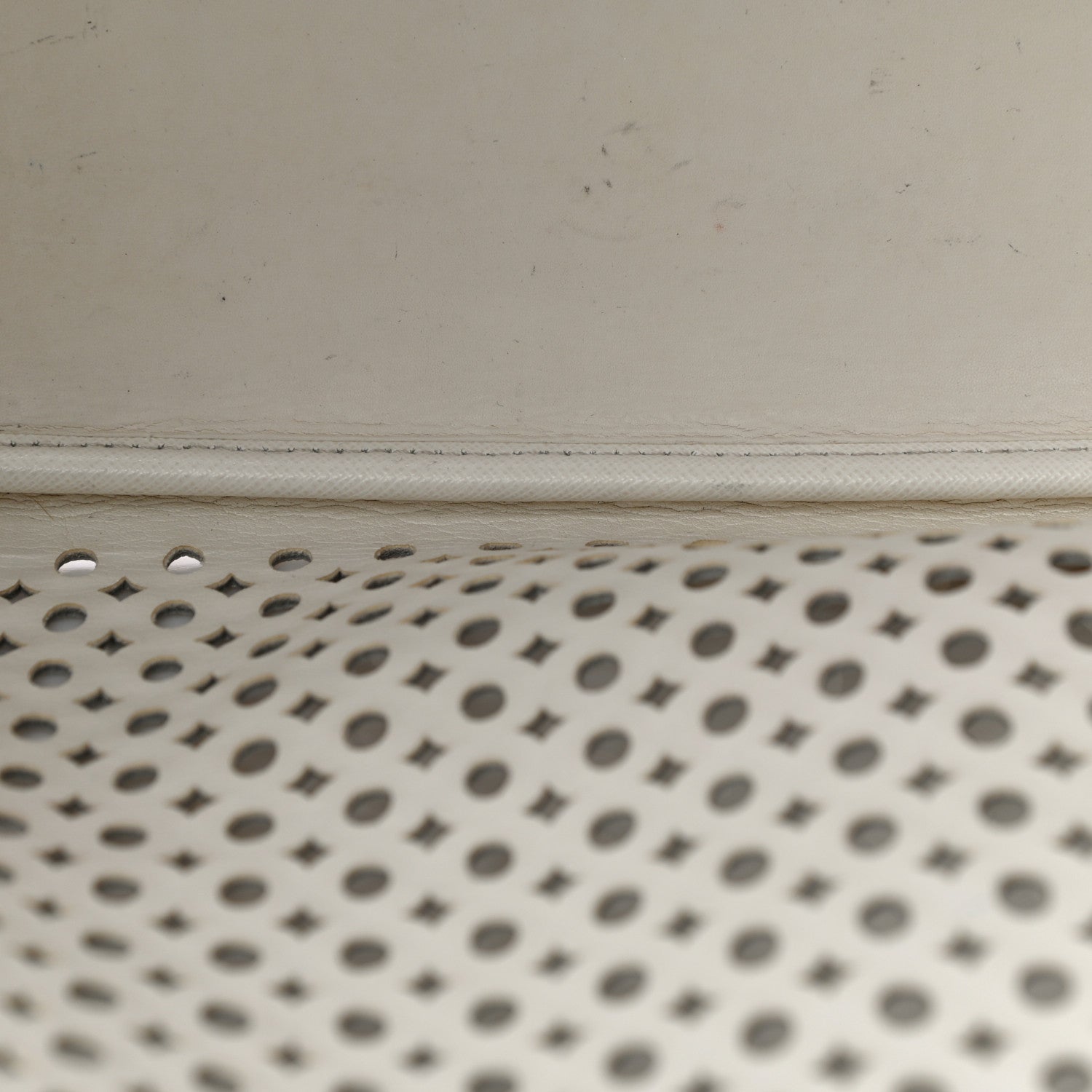 Prada Saffiano Perforated Tote Talco 14 of 21