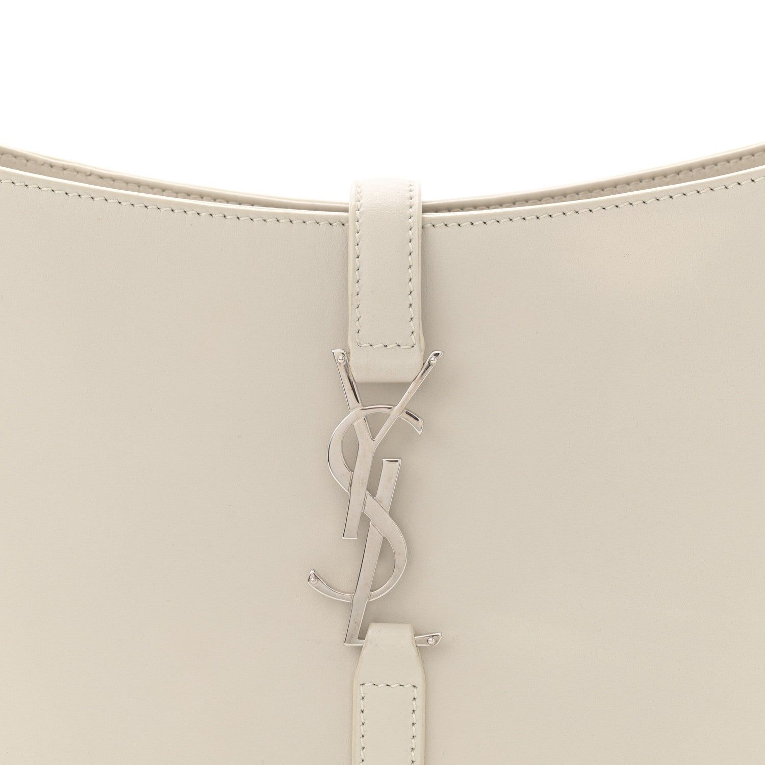 Saint Laurent Smooth Calfskin Le 5 A 7 Hobo Blanc Vintage 8 of 15