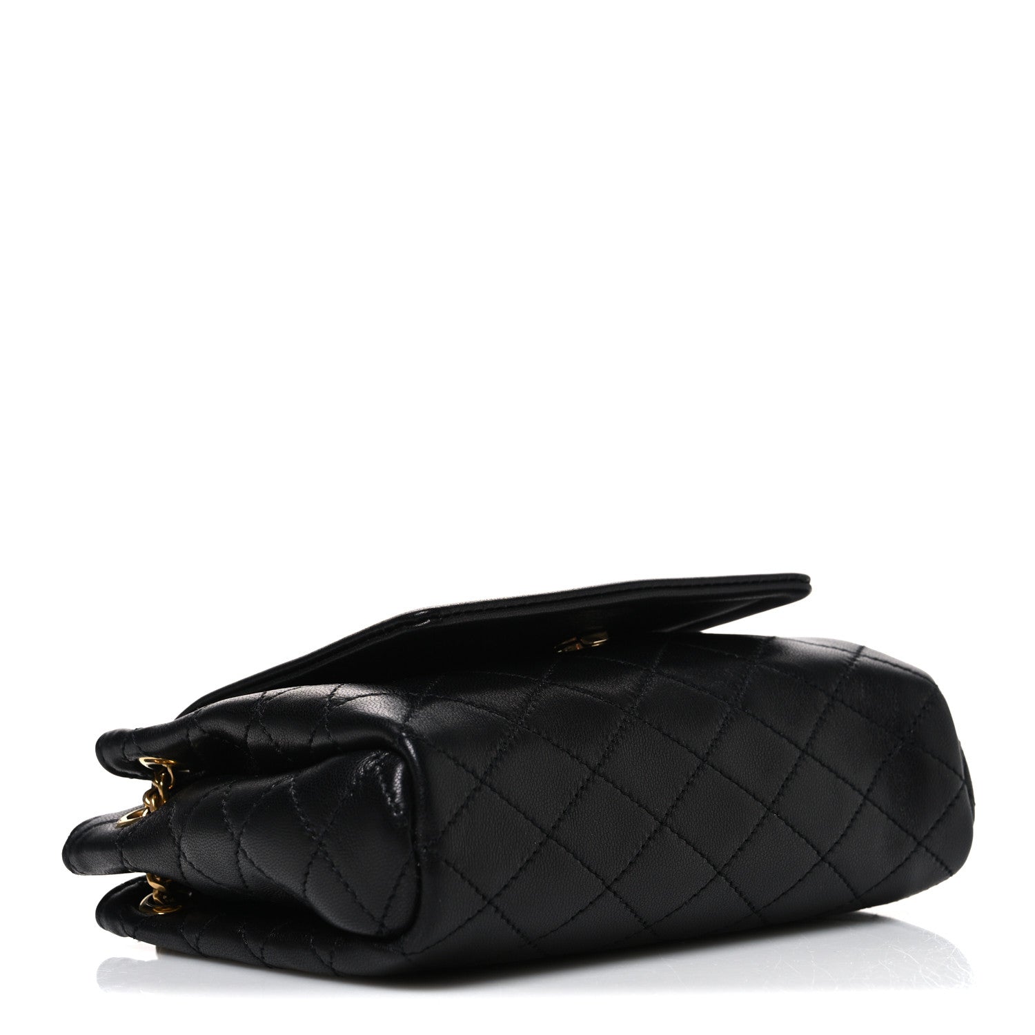 Saint Laurent Lambskin Quilted Monogram Mini Nolita Black 3 of 9