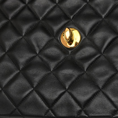 Chanel Lambskin Quilted XL Jumbo Single Flap Black 15 of 24