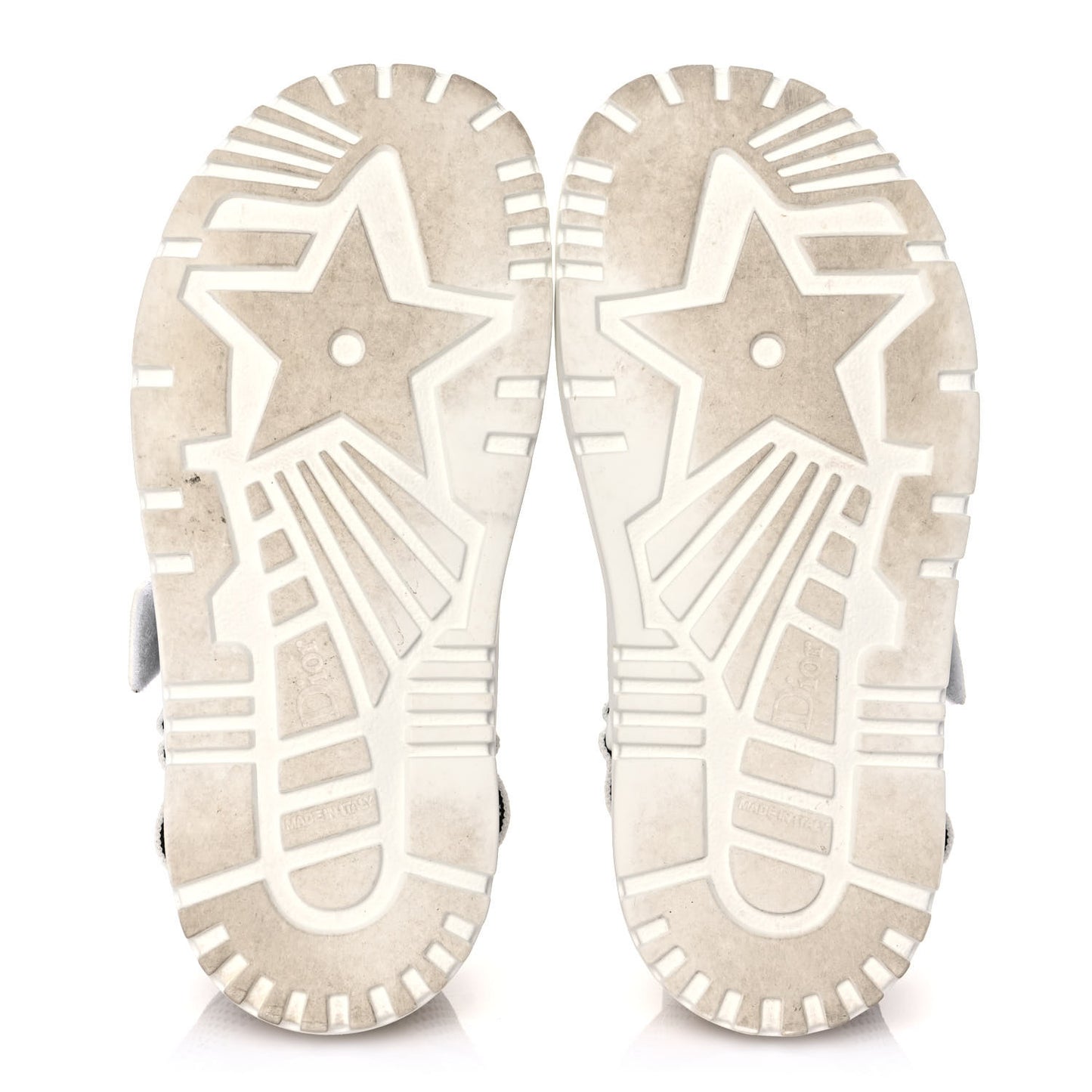 Technical Knit Jute Dioract 10mm Sandals 36 White Black