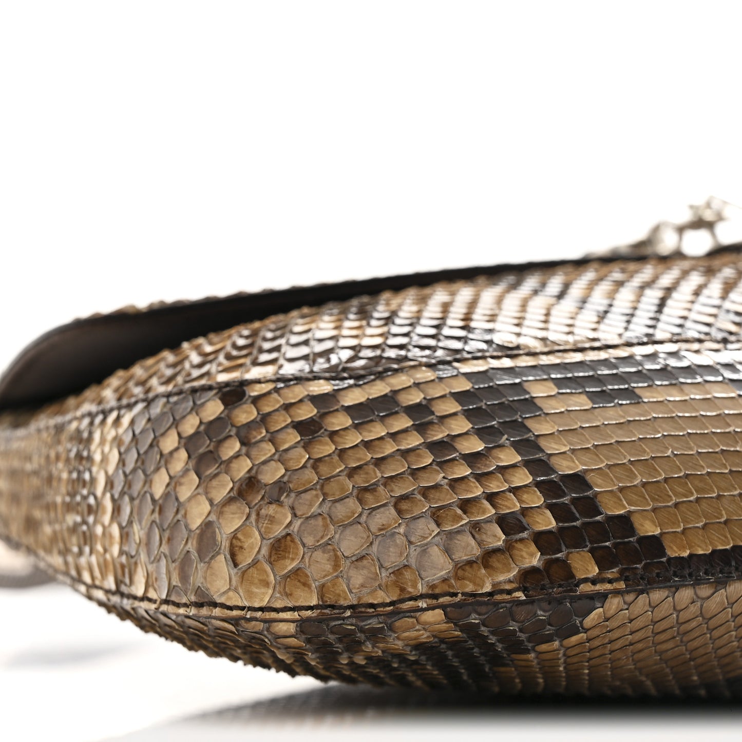 Snakeskin Trend Shoulder Bag Camello