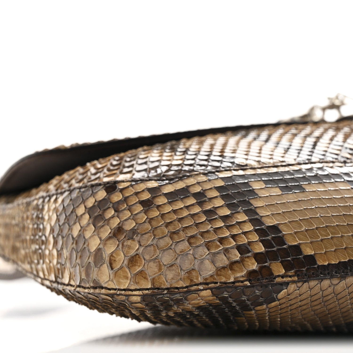 Prada Snakeskin Trend Shoulder Bag Camello 9 of 11