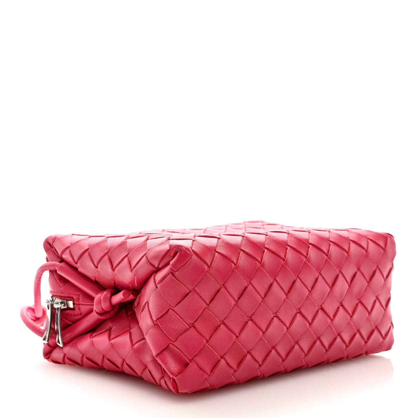 Nappa Intrecciato Small Loop Camera Bag Cranberry