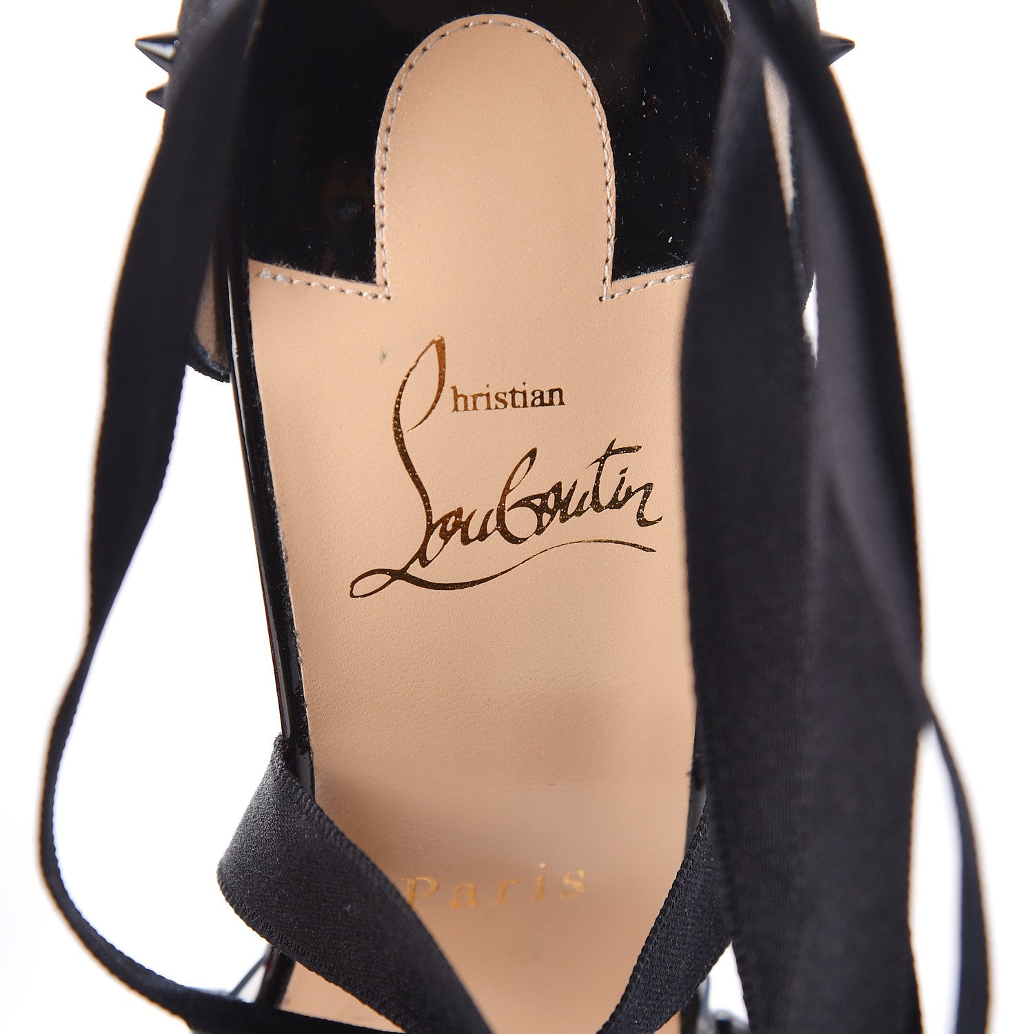 Christian Louboutin PVC Patent Mechante Reine 100 Pumps 39.5 Black 7 of 7