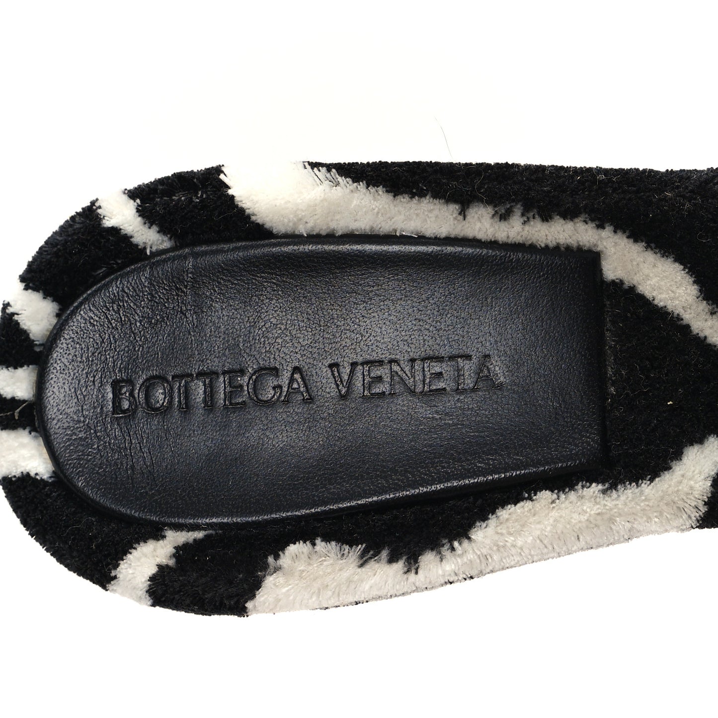 Microfiber Stretch Multi Strap 90mm Sandals 39.5 White Zebra