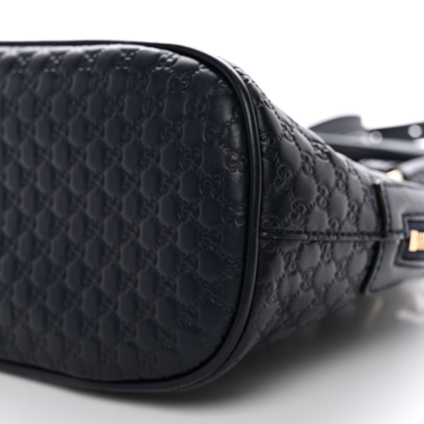 Soft Microguccissima Mini Dome Bag Blue