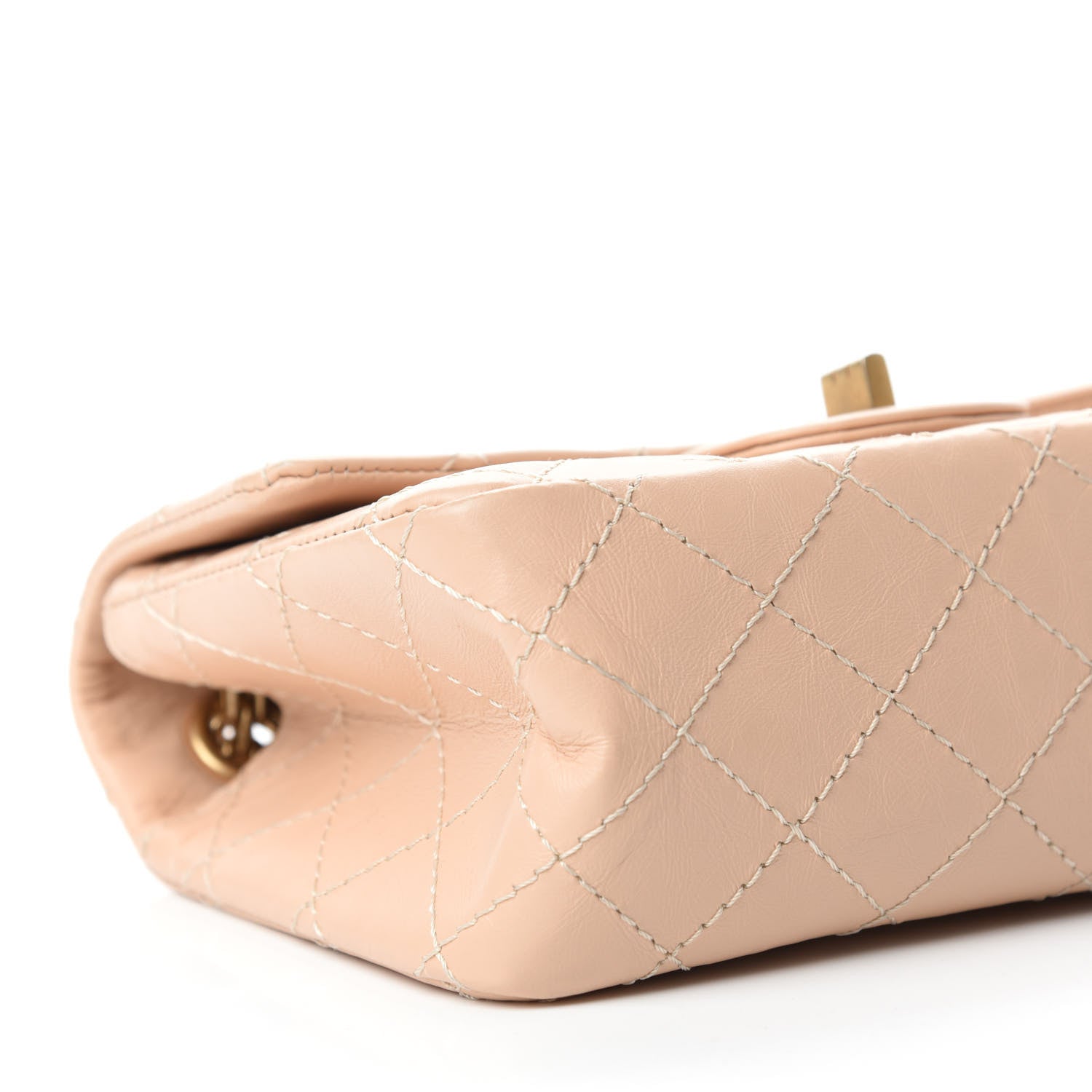 Chanel Aged Calfskin Quilted 2.55 Reissue Mini Flap Beige 6 of 11