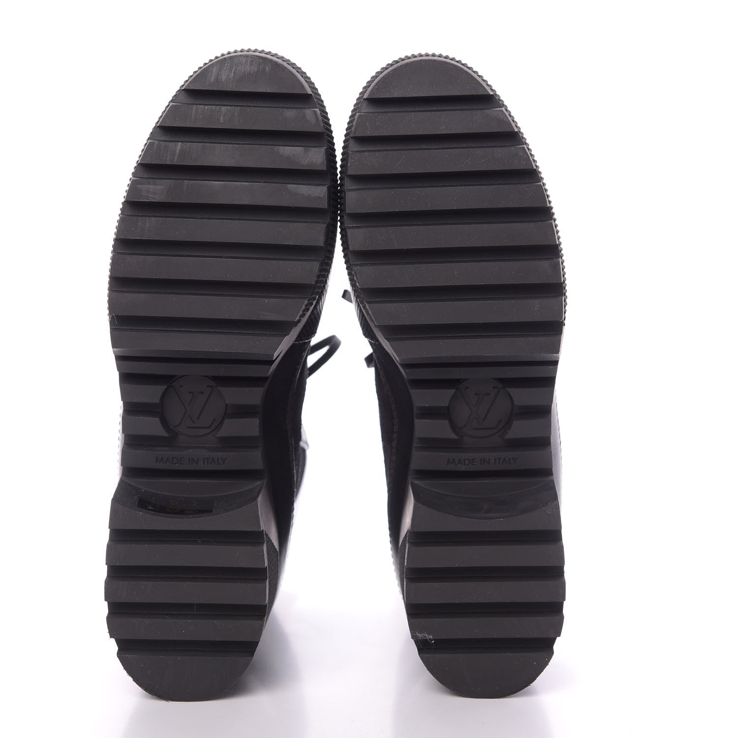 Louis Vuitton Suede Calfskin Monogram LV Black Heart Laureate Platform Desert Boots 37.5 Black 6 of 9