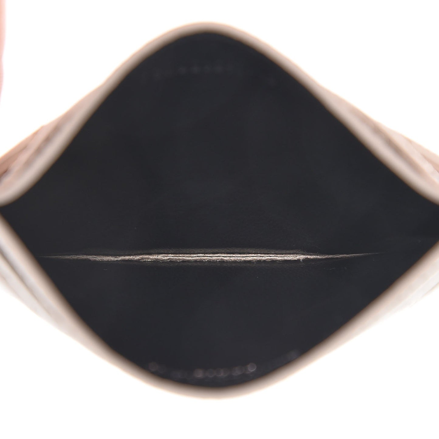 Grain De Poudre Matelasse Chevron Card Case Icy White