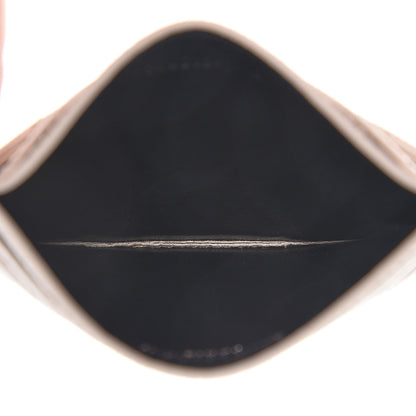 Saint Laurent Grain De Poudre Matelasse Chevron Card Case Icy White 5 of 8