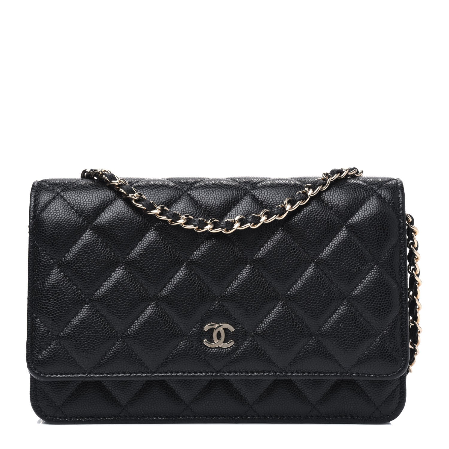 Chanel Caviar Quilted Wallet On Chain WOC Black 1 of 3