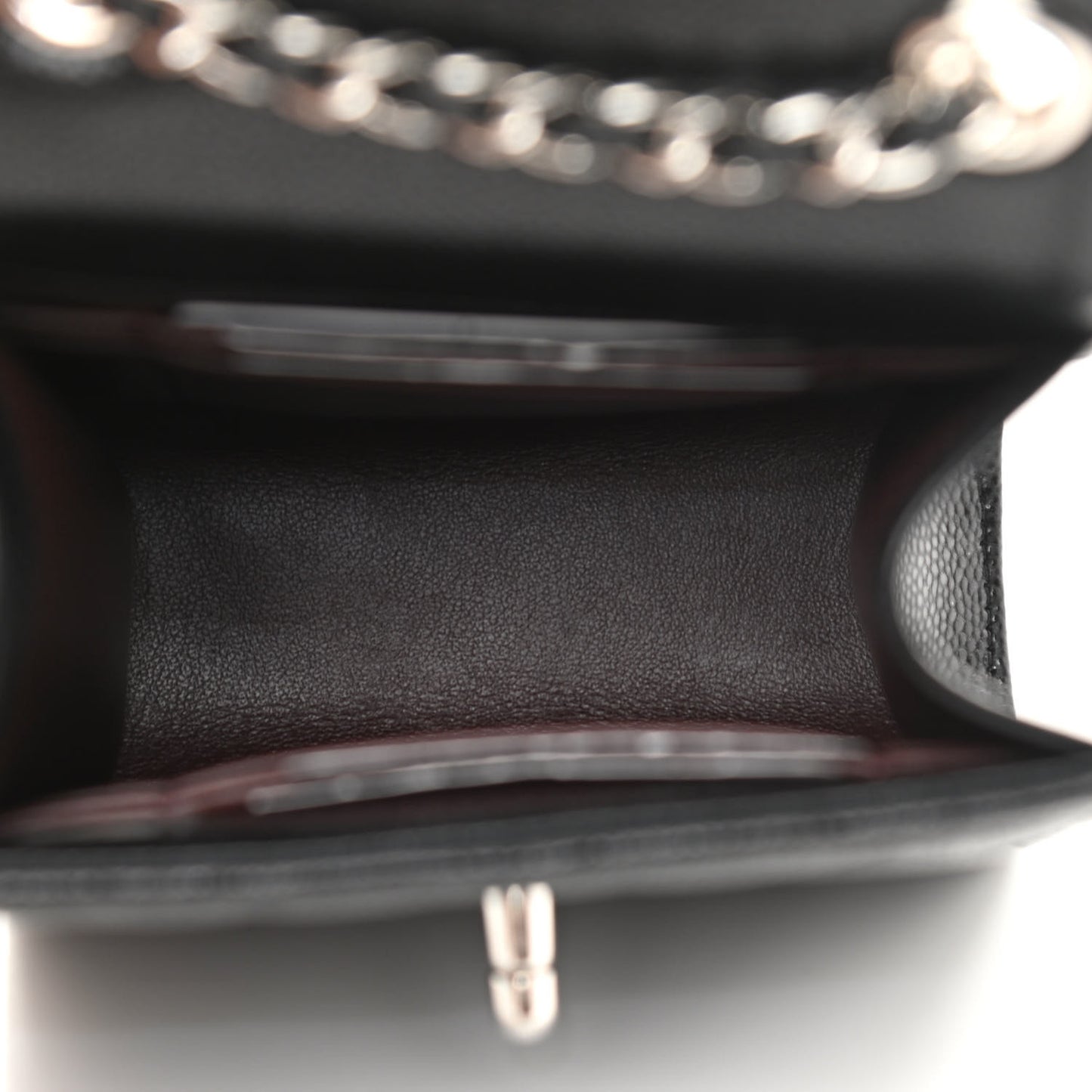 Caviar Quilted Classic Phone Holder Black