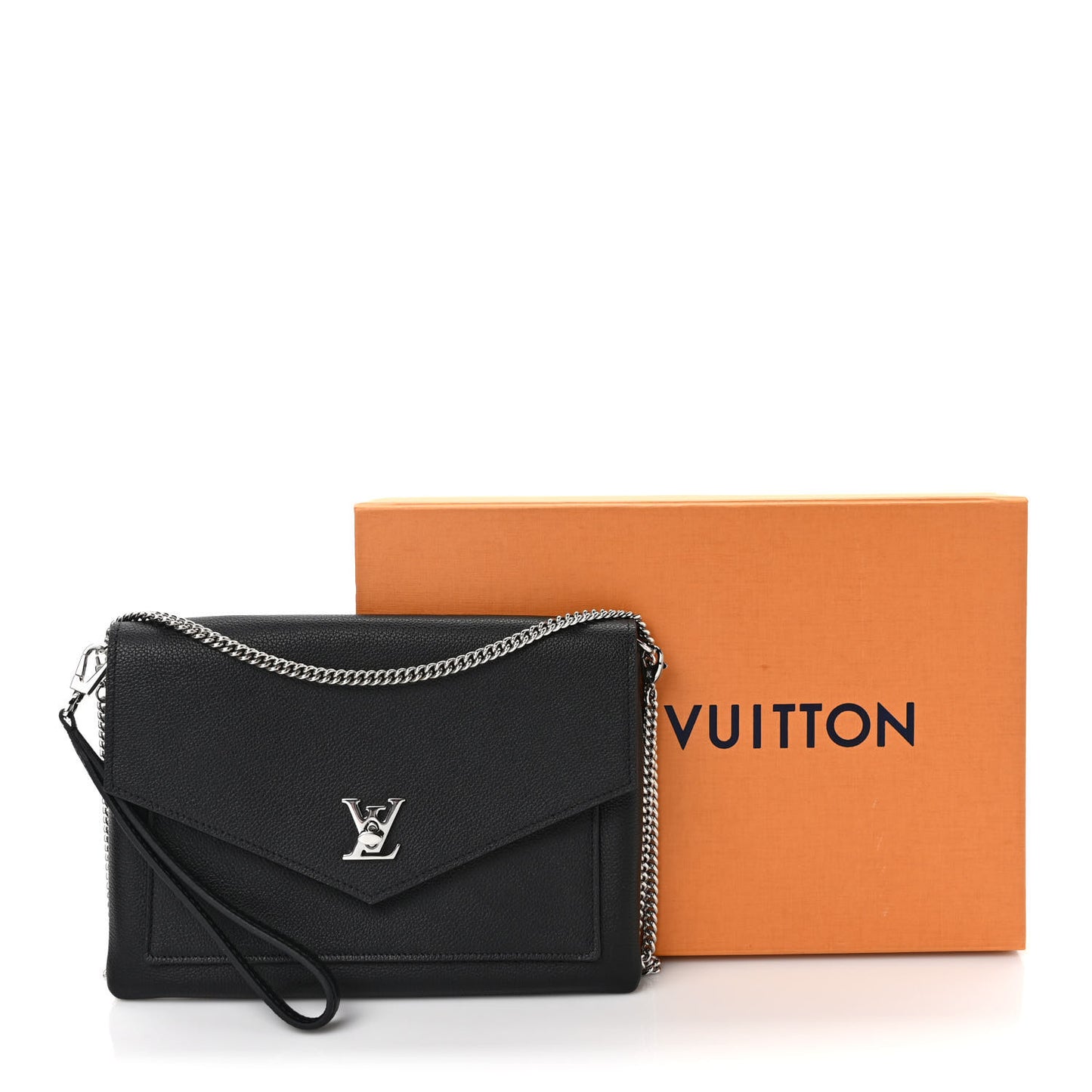 Soft Calfskin My Lockme Pochette Black