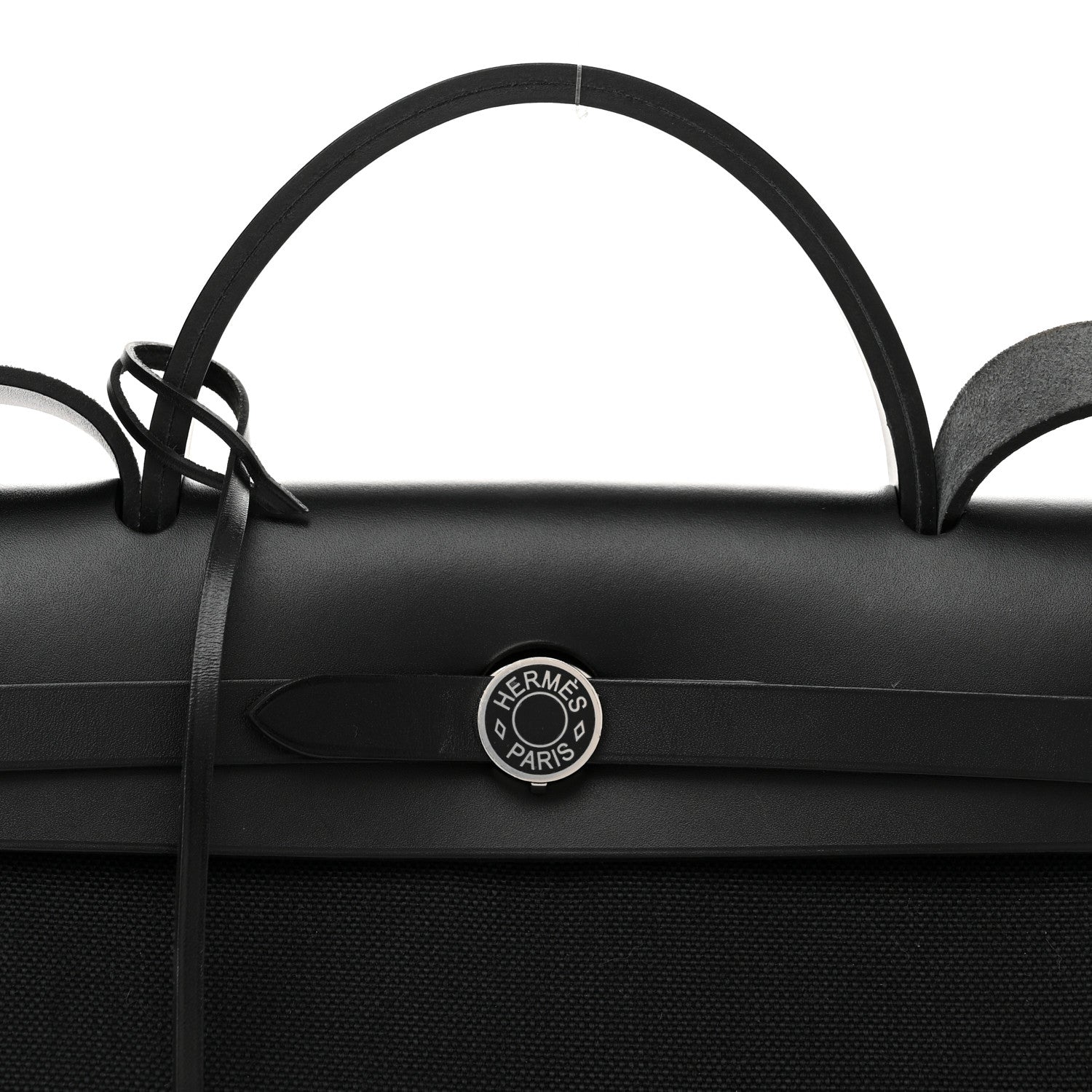 Hermes Military Toile Vache Hunter Herbag Zip PM 31 Black 9 of 11