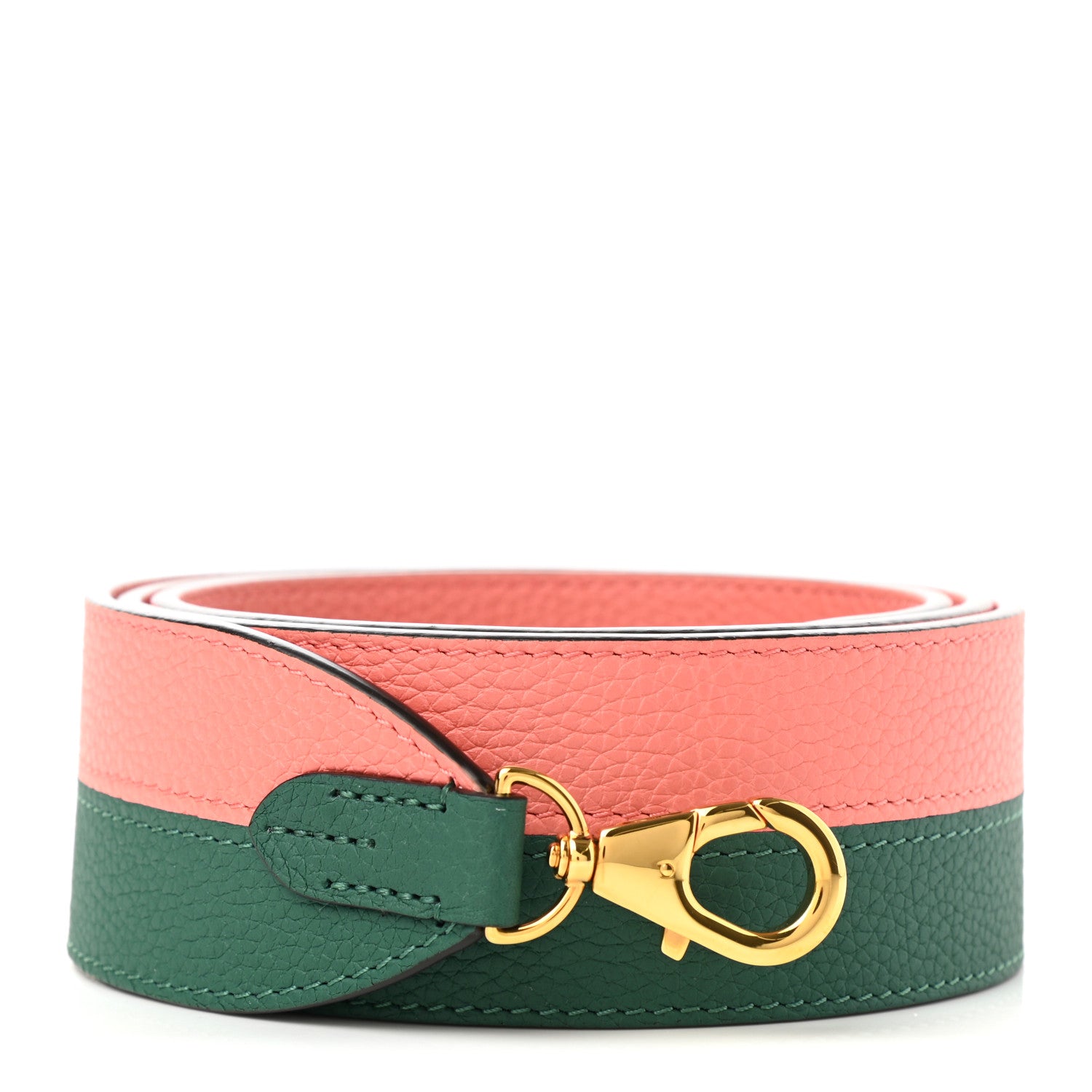 Moynat Taurillon Blush Across Strap Flamingo Emerald 1 of 5