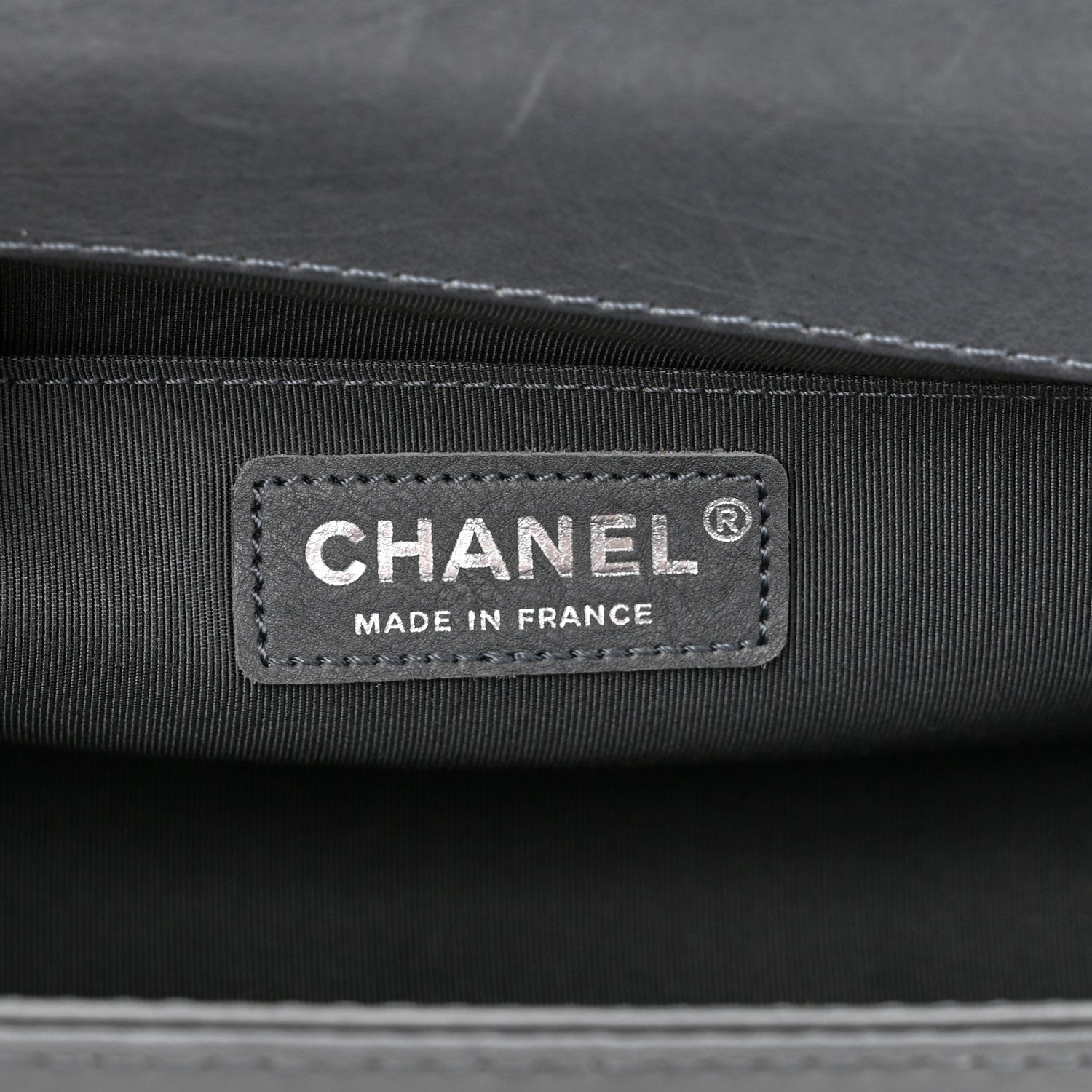 Chanel Calfskin Quilted Metal Embellished Paris Dallas Medium Boy Flap Grey 6 of 13