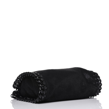Stella McCartney Shaggy Deer Mini Falabella Fold Over Tote Black 5 of 10