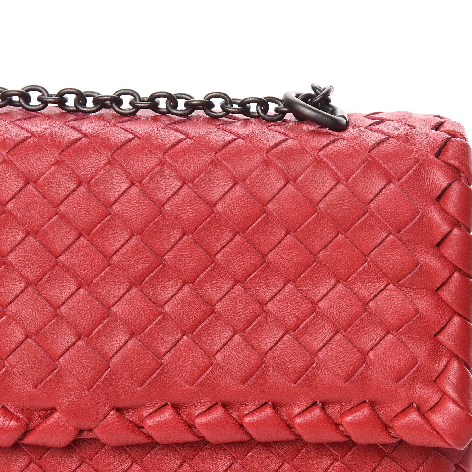 Bottega Veneta Nappa Intrecciato Baby Olimpia Shoulder Bag Vesuvio 12 of 13