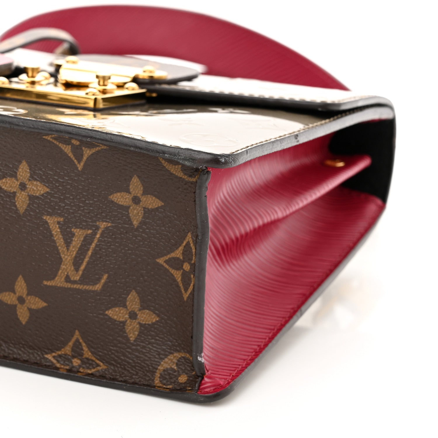Louis Vuitton Vernis Epi Monogram Spring Street Champagne Metallise 14 of 16