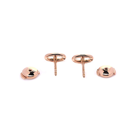 Hermes 18K Rose Gold TPM Farandole Stud Earrings 4 of 6