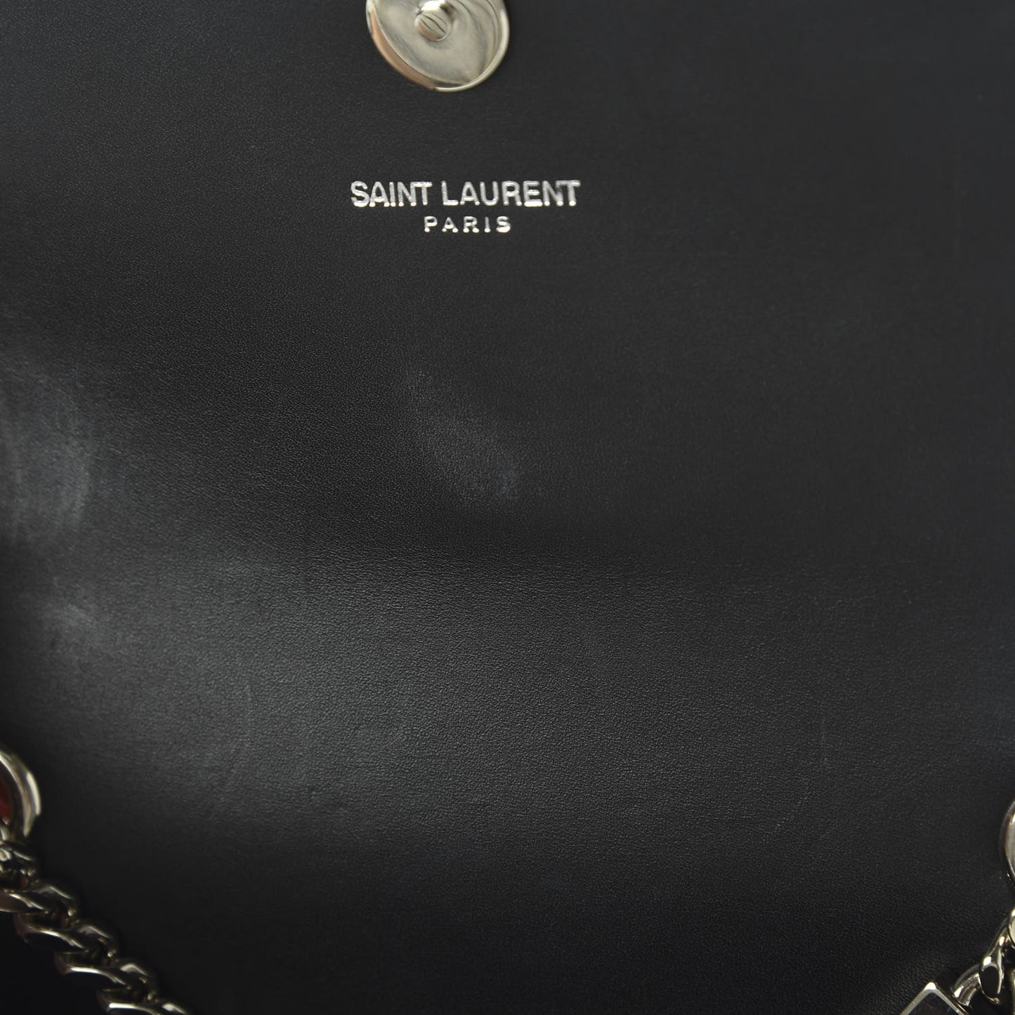 Glitter Leopard Small Monogram Kate Tassel Satchel Platine Black