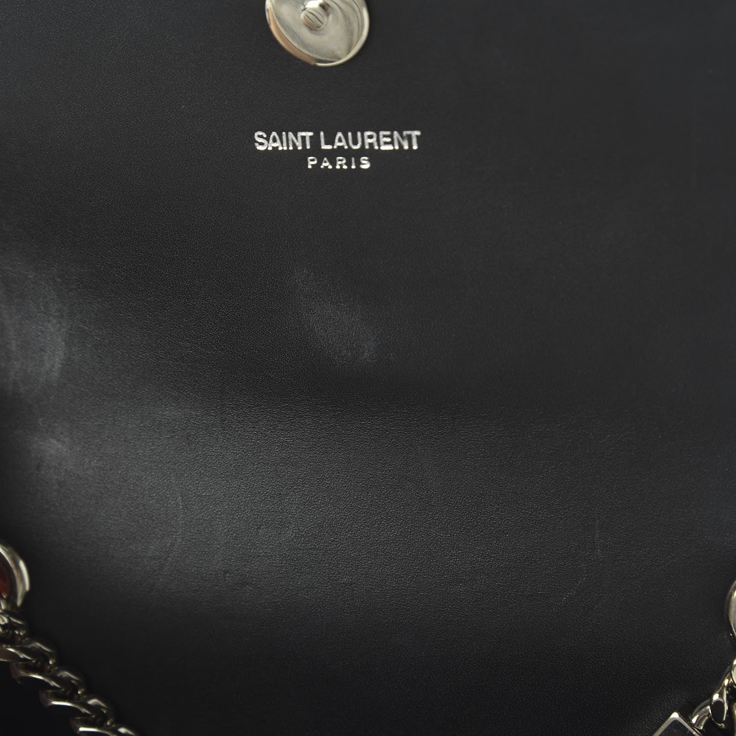 Saint Laurent Glitter Leopard Small Monogram Kate Tassel Satchel Platine Black 10 of 10